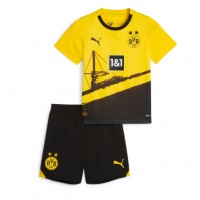 Otroški Nogometni dresi Borussia Dortmund Domači 2023-24 Kratek Rokav (+ Kratke hlače)